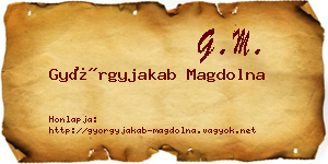 Györgyjakab Magdolna névjegykártya